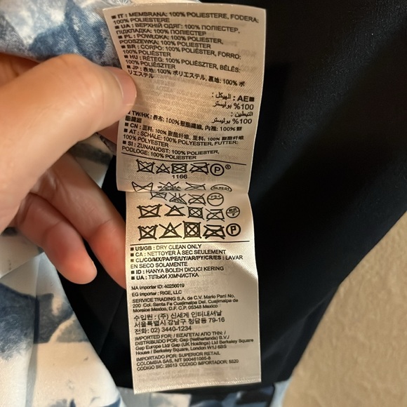 NWT Banana Republic Cap Sleeve Blue White Floral Work Sheath Mini Dress 0 - Picture 9 of 13